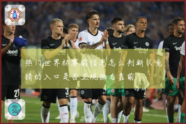 热门世界杯赛前信息怎么判断买竞猜的入口是否正规排名靠前