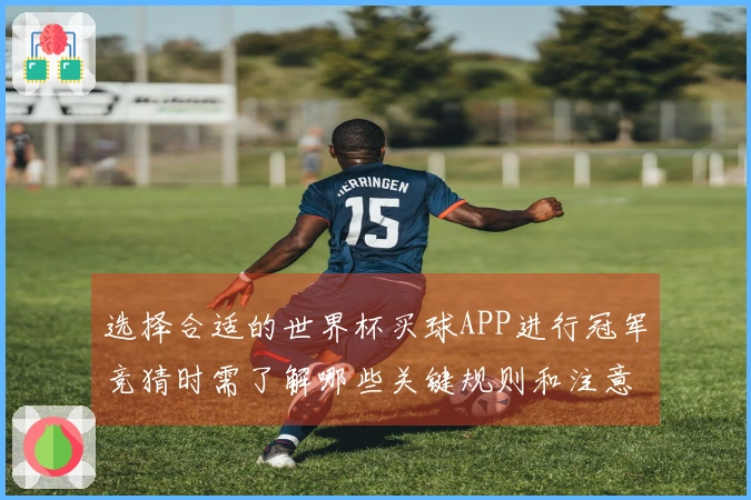 选择合适的世界杯买球APP进行冠军竞猜时需了解哪些关键规则和注意事项
